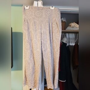 Sundance Linen Capri Wide Leg